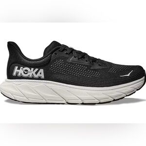 HOKA Men's Arahi 7 Stability Shoe Black & White Size 11.5D NEW